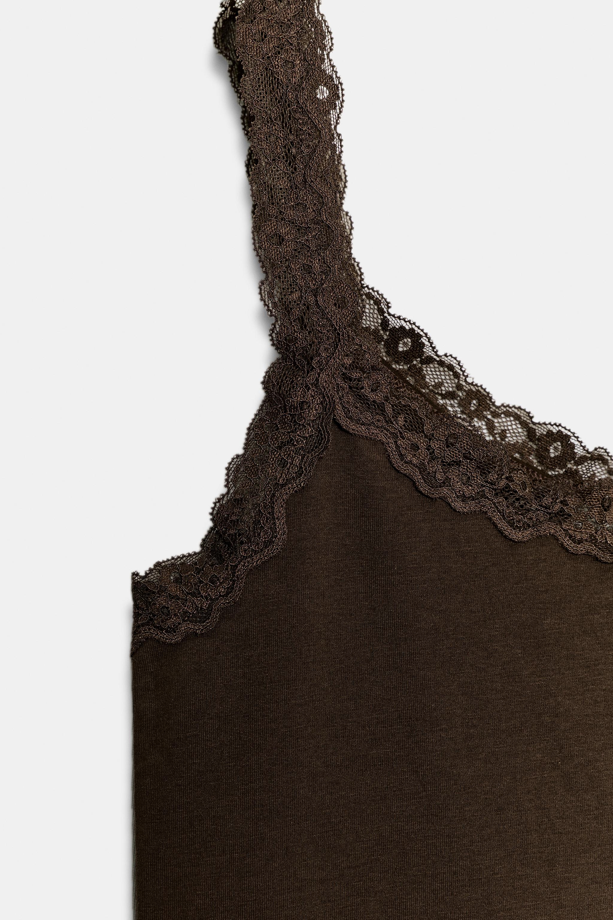 LACE STRAP TOP